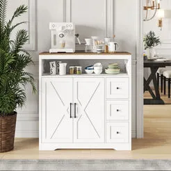 In And OutdoorMatch Sideboard Weiß 120x60x30 cm Holz