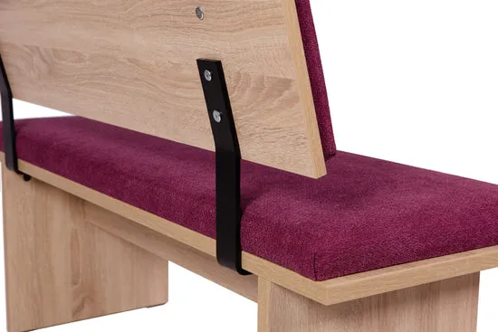 Kundler Home Die Stilvolle Trend Sitzbank mit Lehne