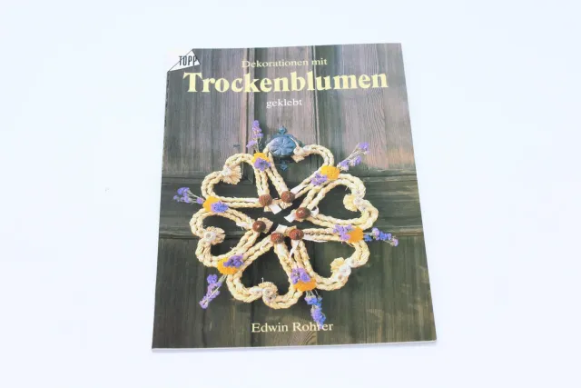Mon Ami(e) Vintage Bastelheft Trockenblumen geklebt