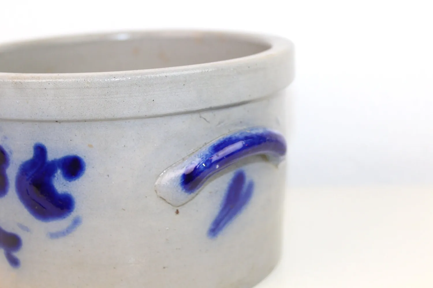 Mon Ami(e) Vintage Krug Steinzeug blau grau 10,5 cm