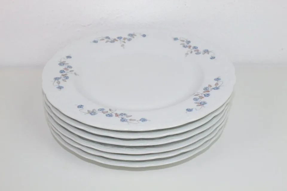 Mon Ami(e) Vintage Set aus 6 flachen Tellern Seltmann Weiden Julia