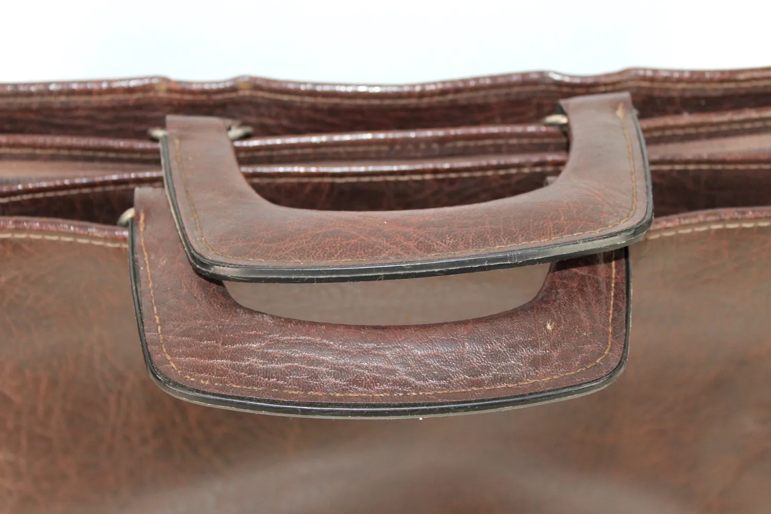 Mon Ami(e) Vintage Aktentasche aus Leder braun mit Innentaschen