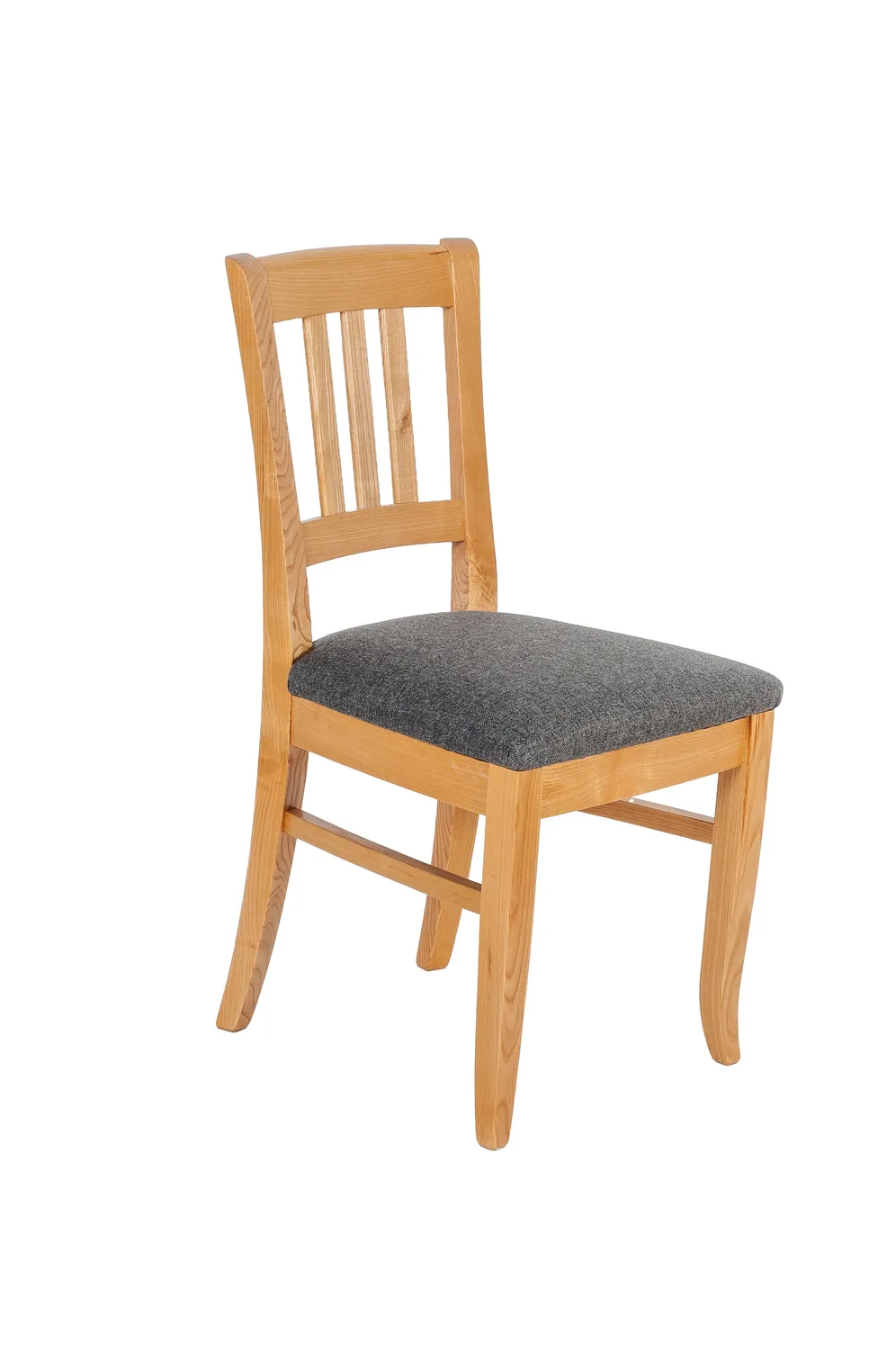Kundler Home Der Traditionelle Stuhl 2er Set Grau Massivholz