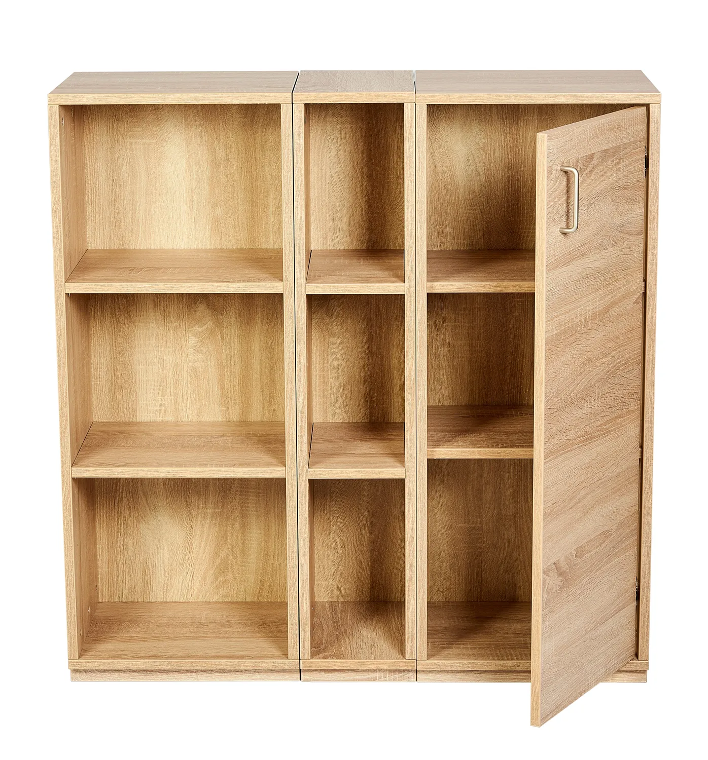 Kundler Home Der Bücherfreund Regal Eiche mit Rückwand