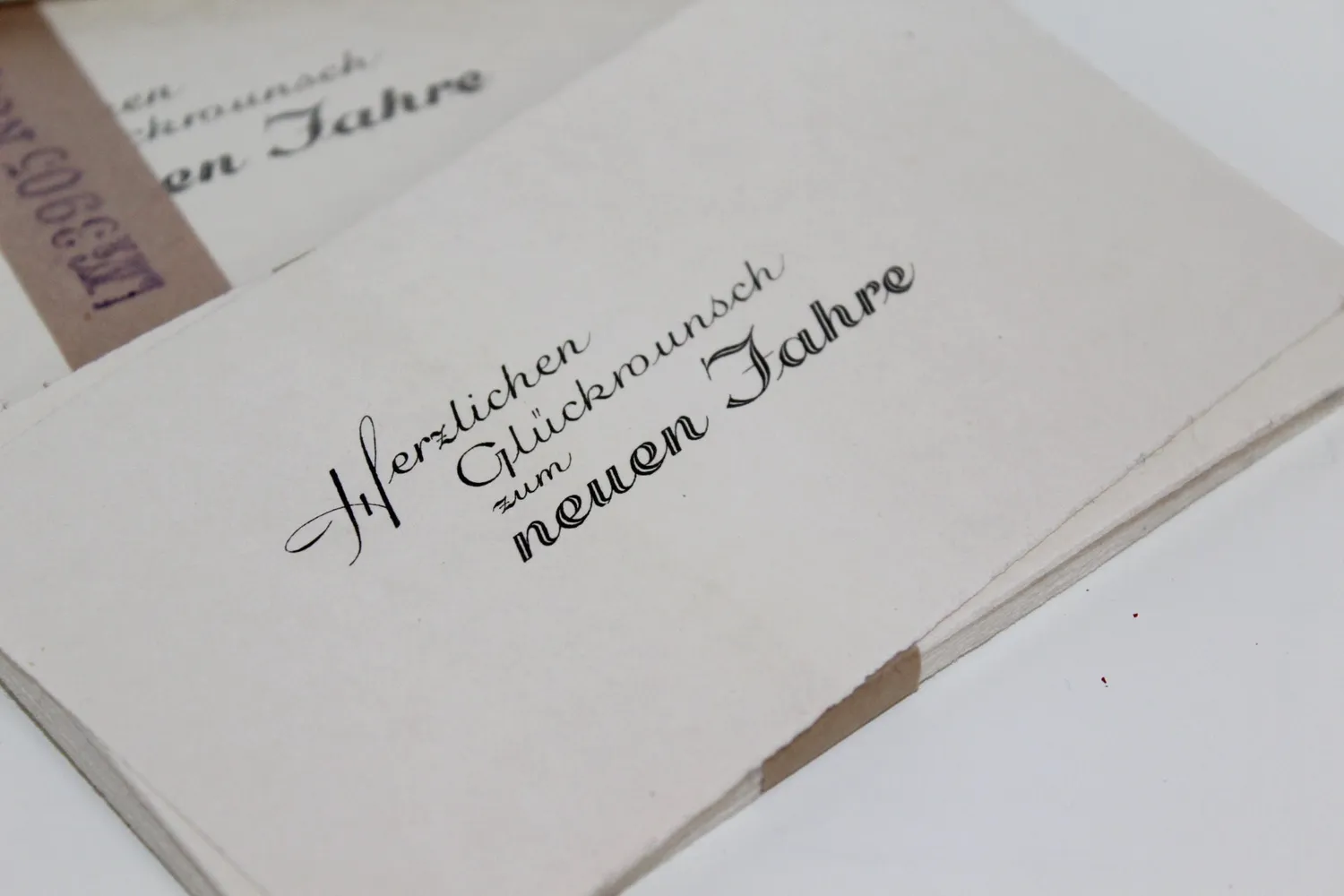Mon Ami(e) Vintage Neujahrskarten 50 Stück mit 42 Umschlägen