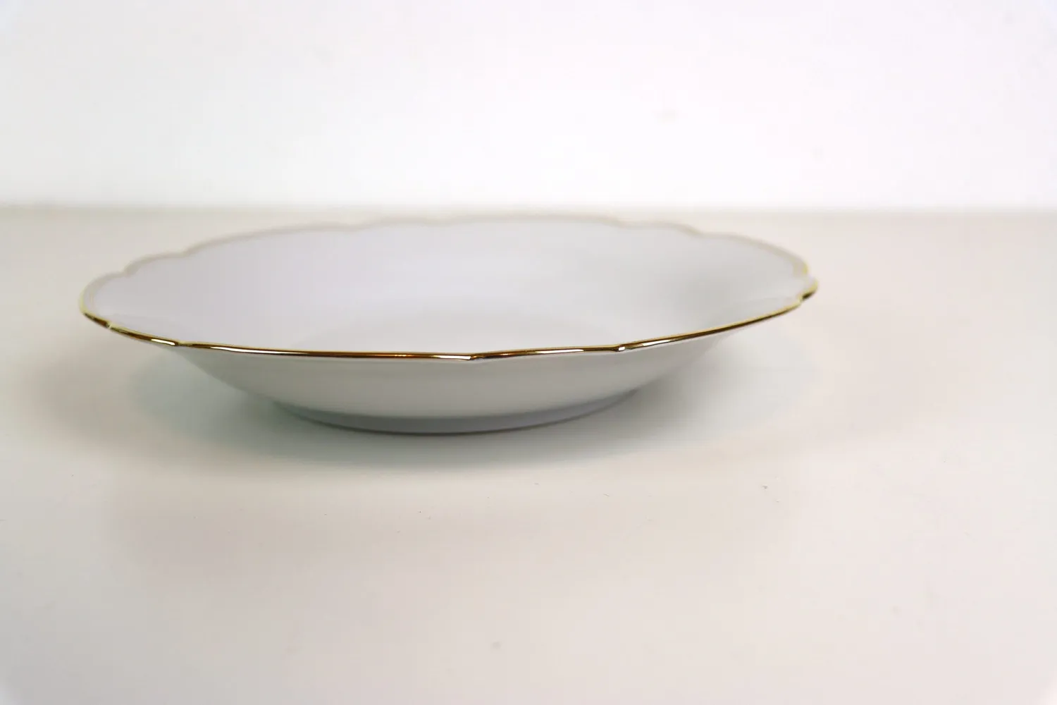 Mon Ami(e) Vintage Suppenteller Porzellan Goldrand 22,5 cm