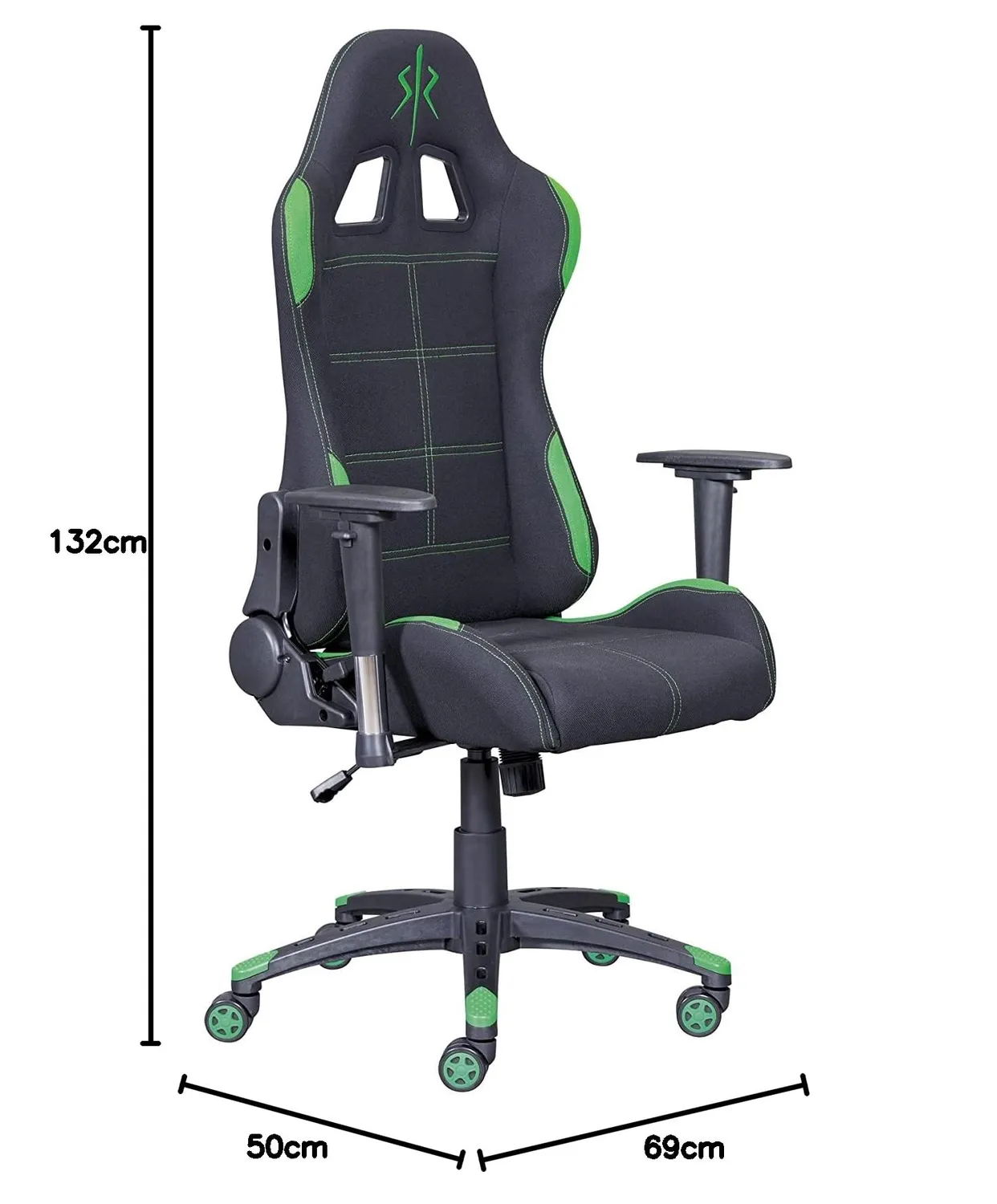 Inter Link Gaming Green Gamingstuhl Mesh