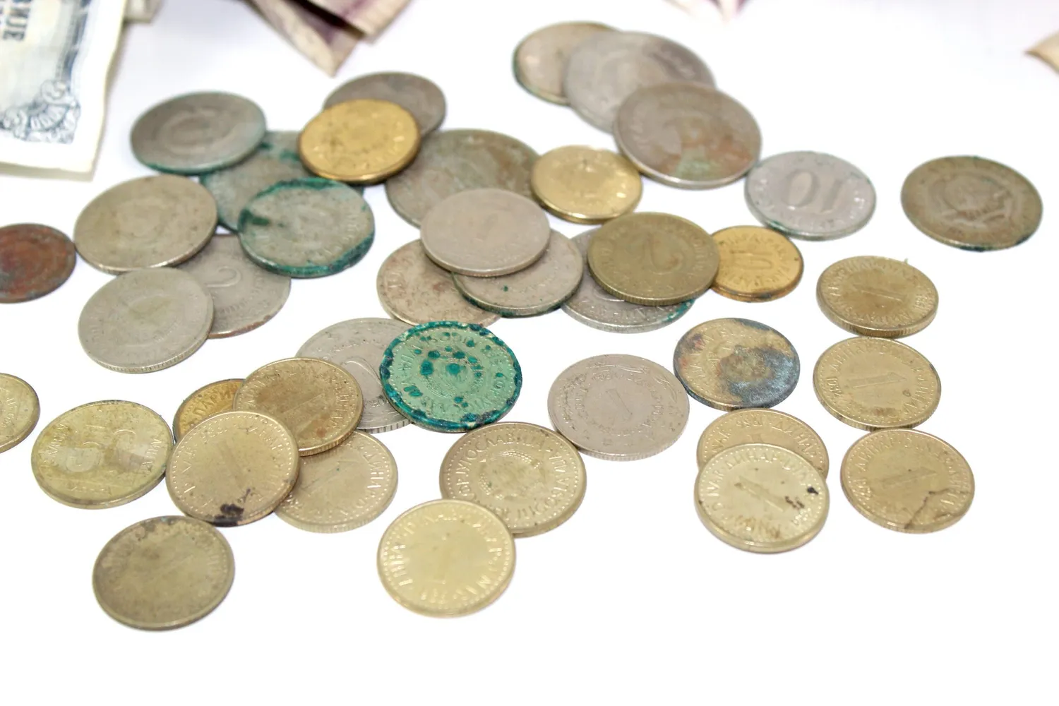 Mon Ami(e) Vintage Jugoslawische Dinar Münzen Scheine Set