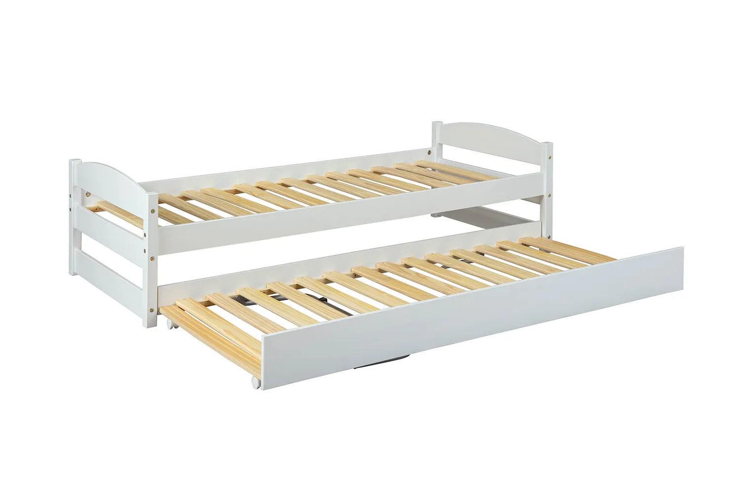 Inter Link Vindas 2-in-1-Bett Sofabett 90 x 200 cm Weiß Massivholz
