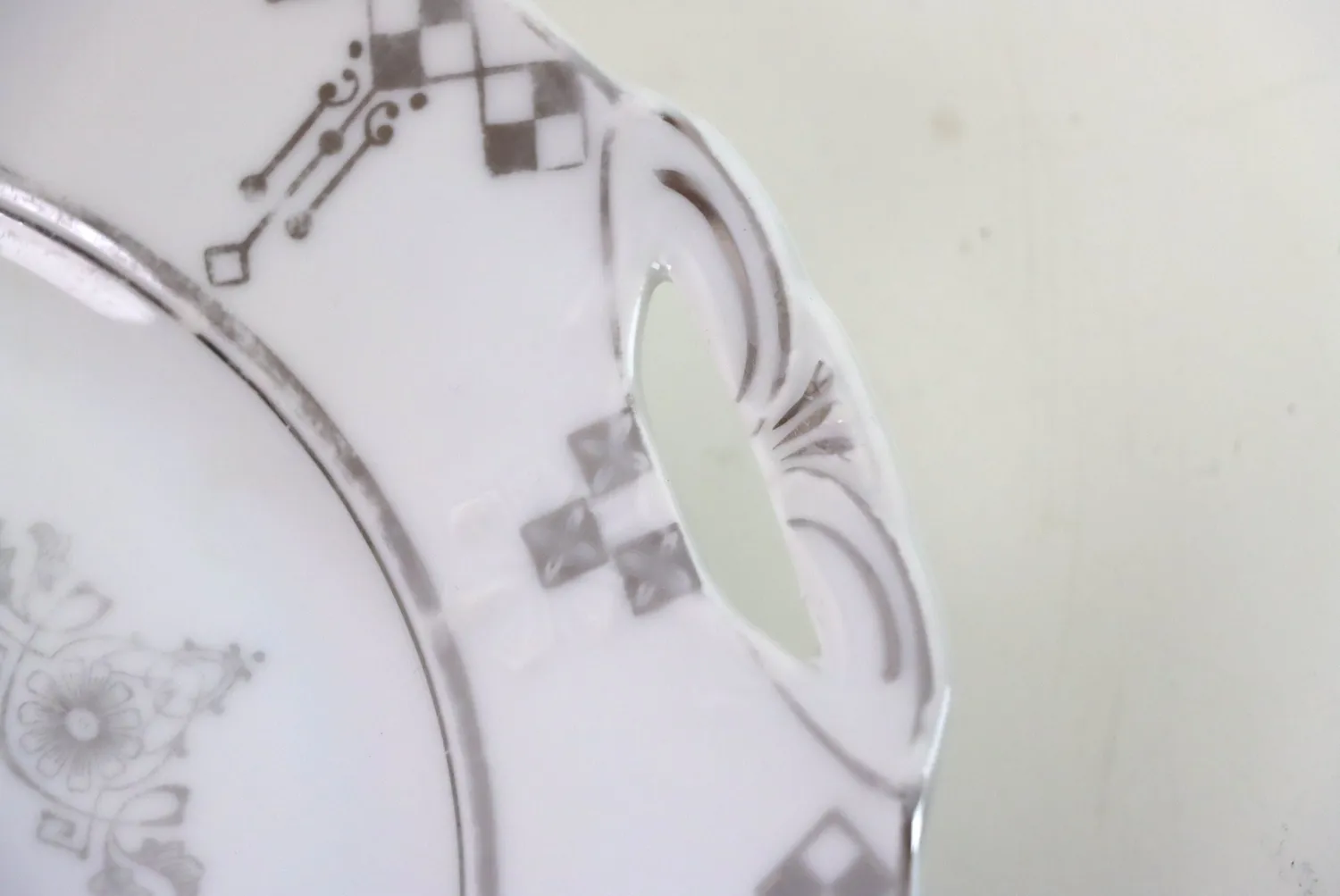 Mon Ami(e) Vintage Jubiläumsteller zur Silberhochzeit Jugendstil