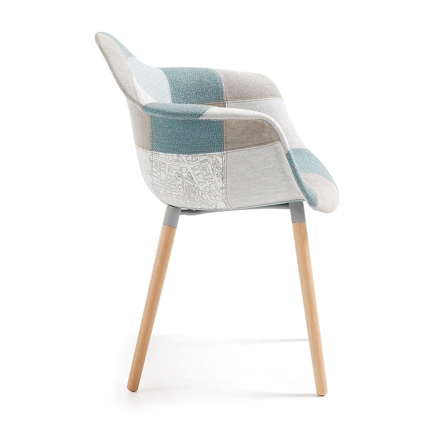 Kave Home Kevya Esszimmerstuhl Patchwork
