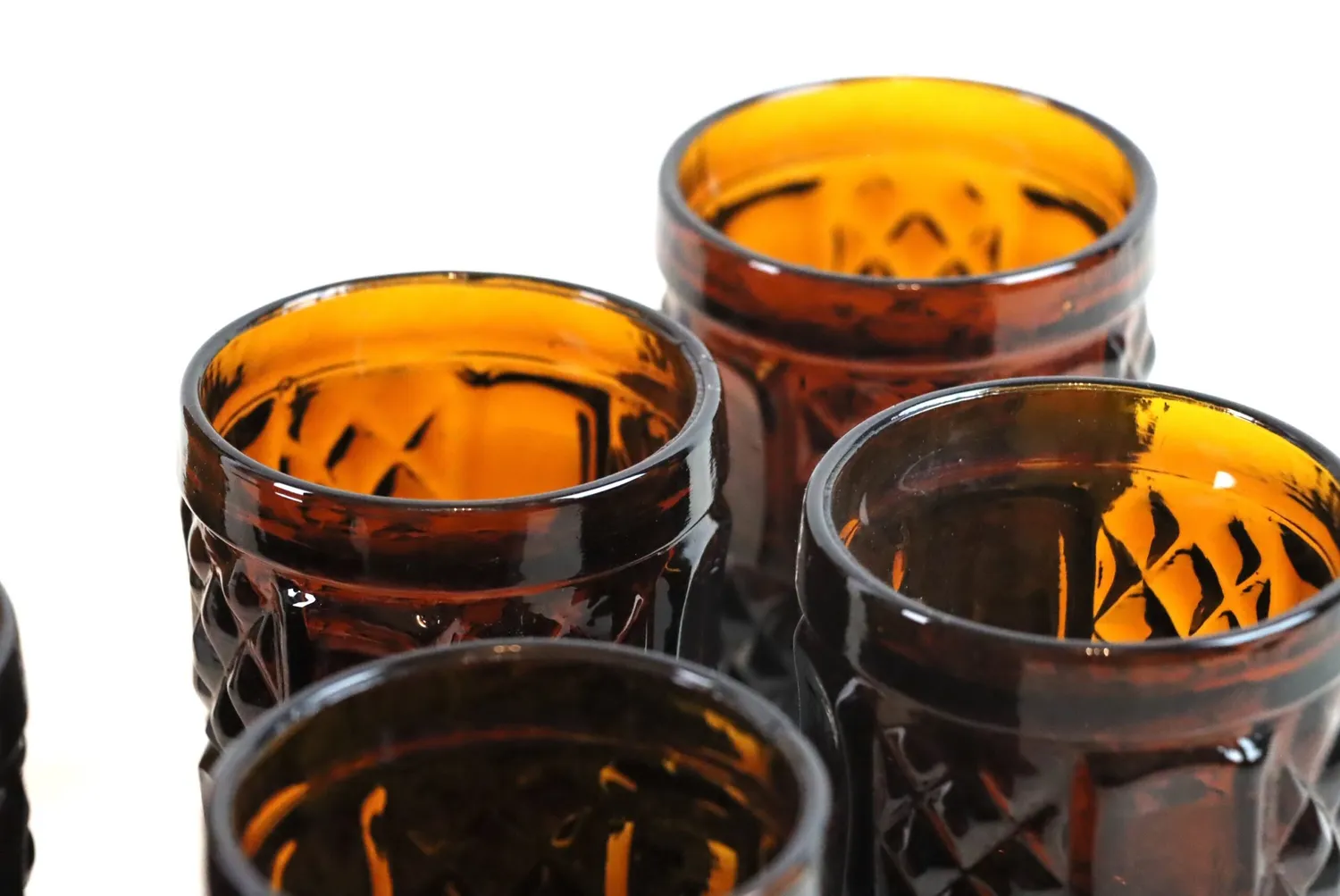 Mon Ami(e) Vintage Whiskey-Set braun Glas 8-teilig schwer