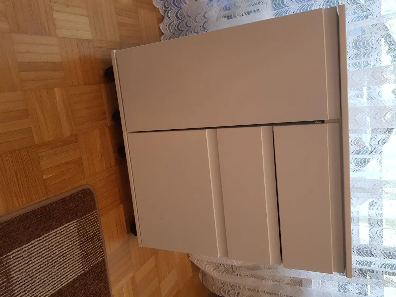 Inter Link Laptop-Office Schreibtisch Weiß ausziehbar
