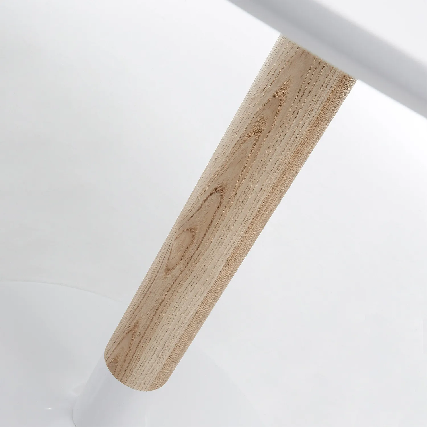 Kave Home Trick Esstisch rund 90cm weiß Esche