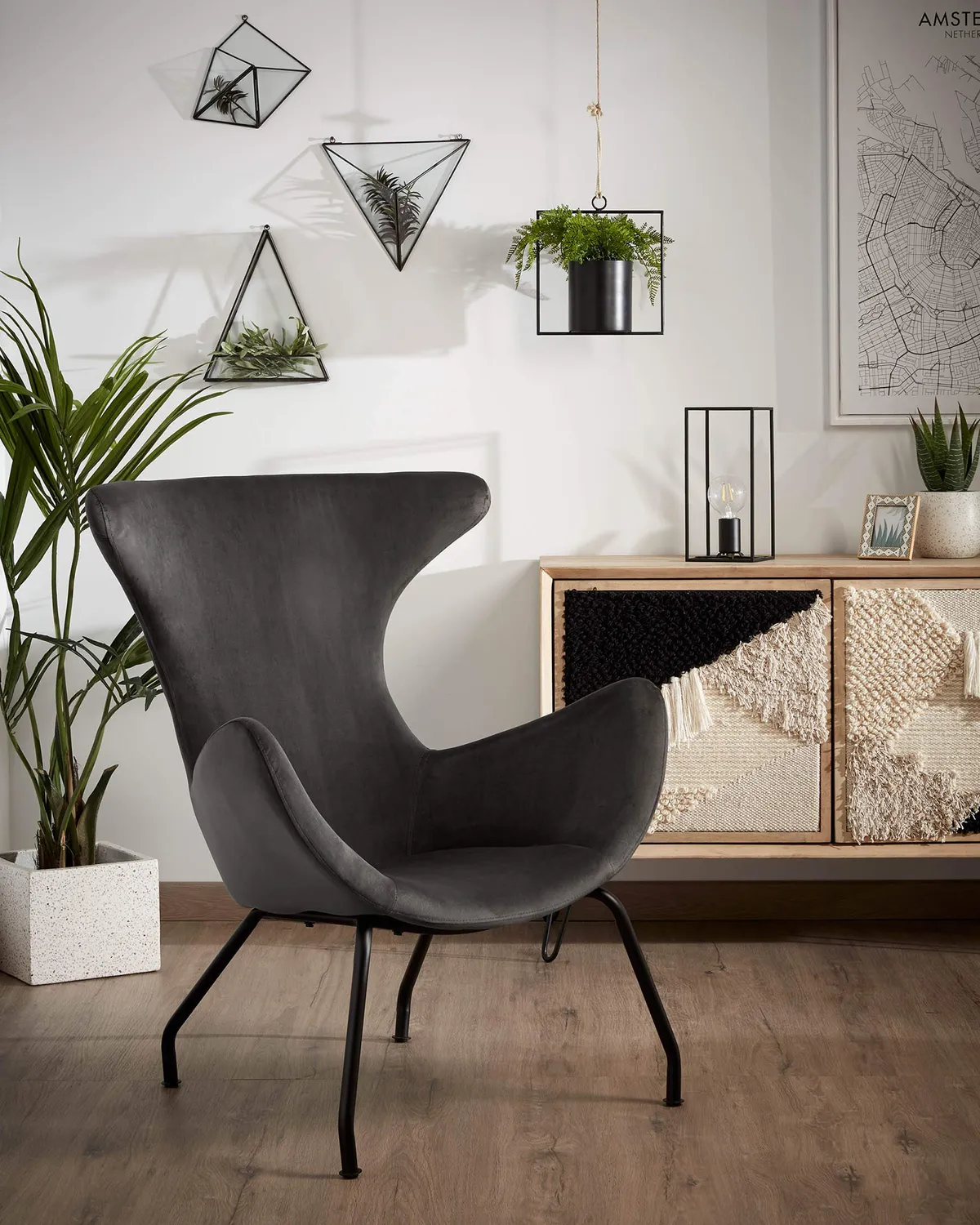 Kave Home Chleo Sessel Samt