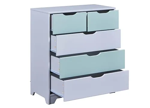 Inter Link Prati Kommode 5 Schubladen Hellgrau 82 cm