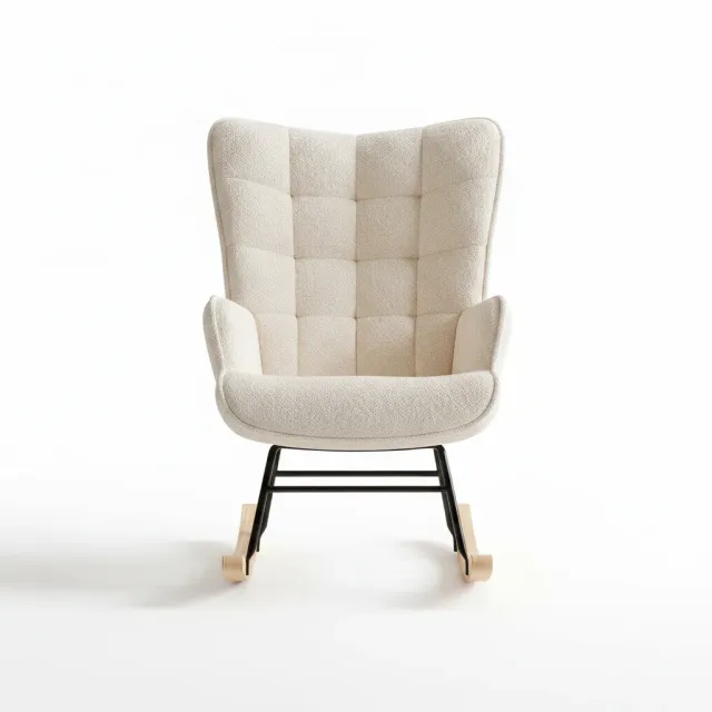In And OutdoorMatch Relaxsessel 68x75x92cm beige Stoff