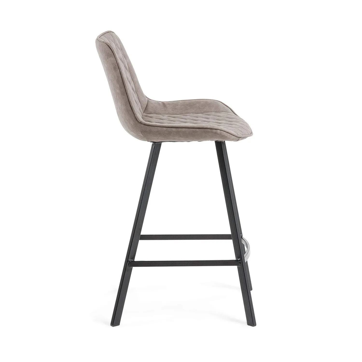 Kave Home Adela Barhocker 66 cm Taupe Kunstleder