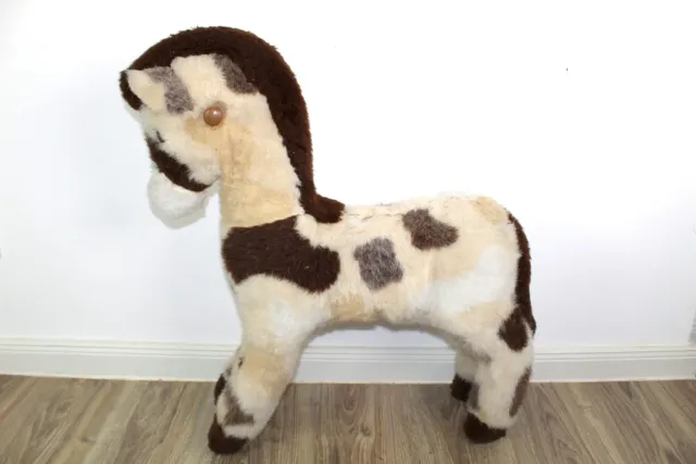 Mon Ami(e) Vintage Sitzpferd Kinder Fell 76 cm Stall-Deko
