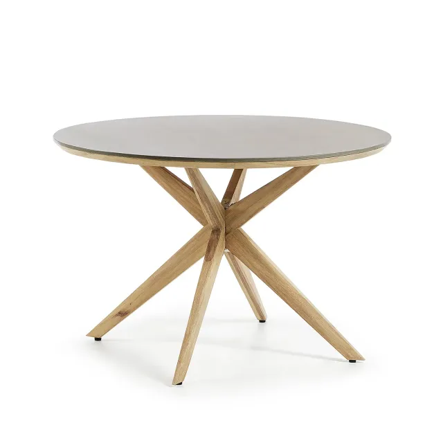 Kave Home Juliette Esstisch rund 120 cm grau