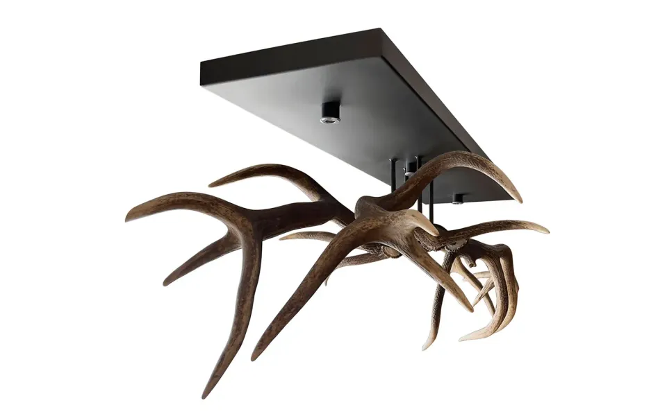alpina design Muta del bosco soffitto Hängeleuchte mit Geweih