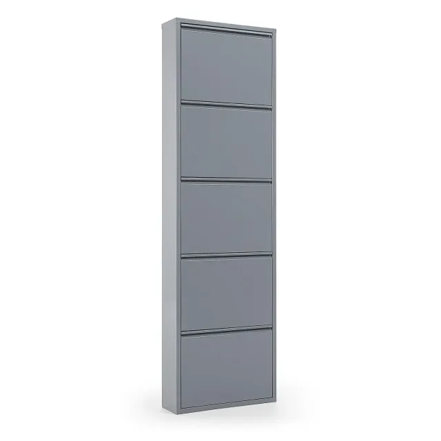 Kave Home 8,43E+12 Schuhschrank 5 Fächer grau