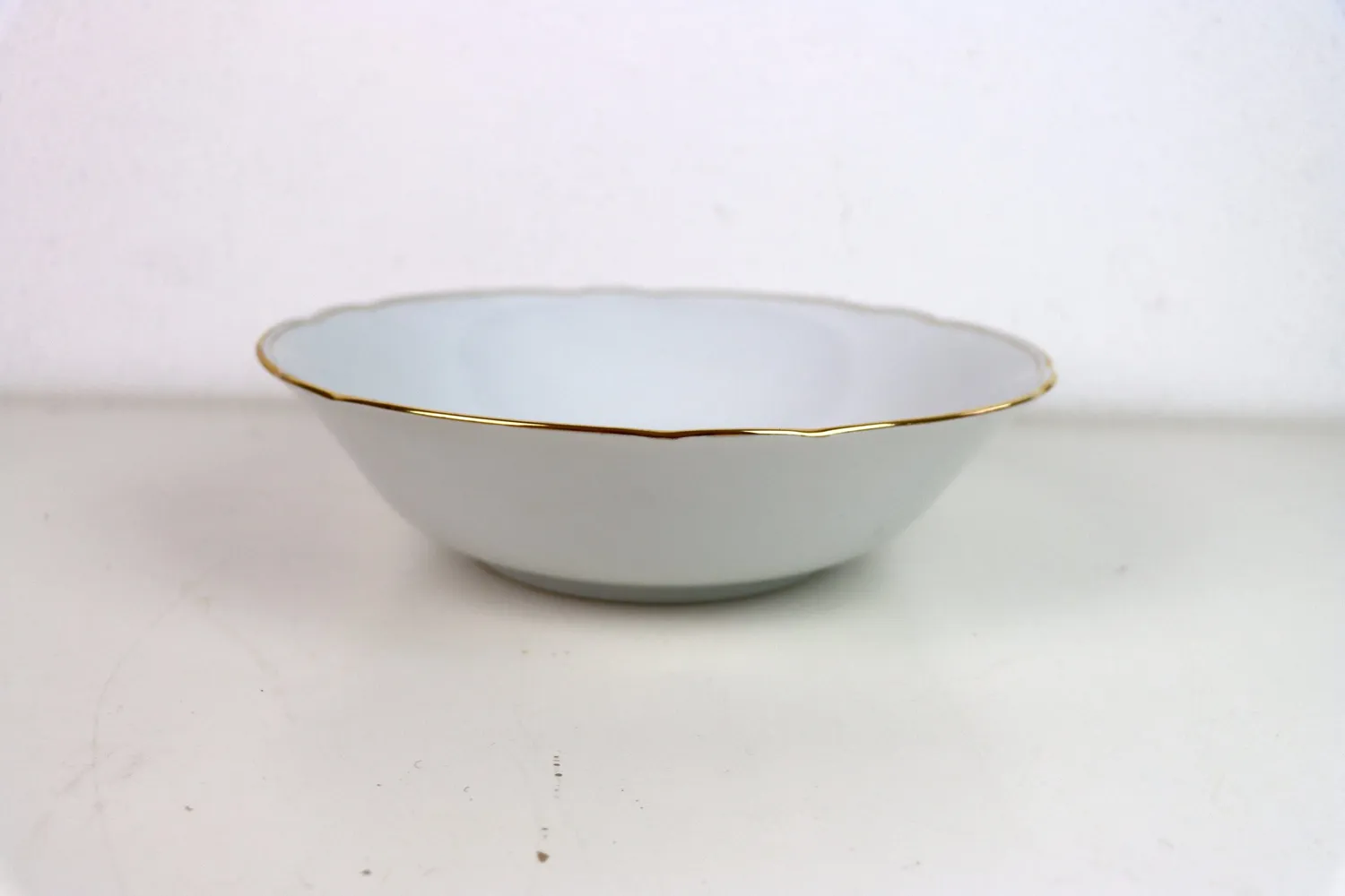 Mon Ami(e) Vintage Goldrand Schüssel groß Porzellan 25,5 cm