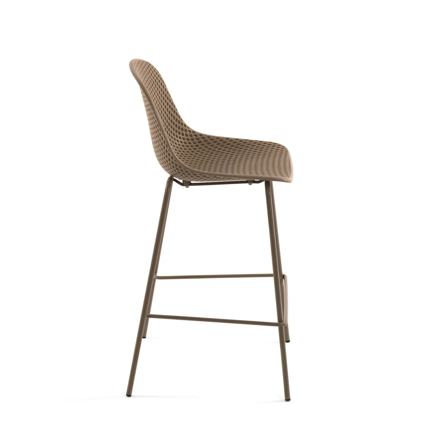 Kave Home Quinby Barhocker 75 cm Recycling-Kunststoff