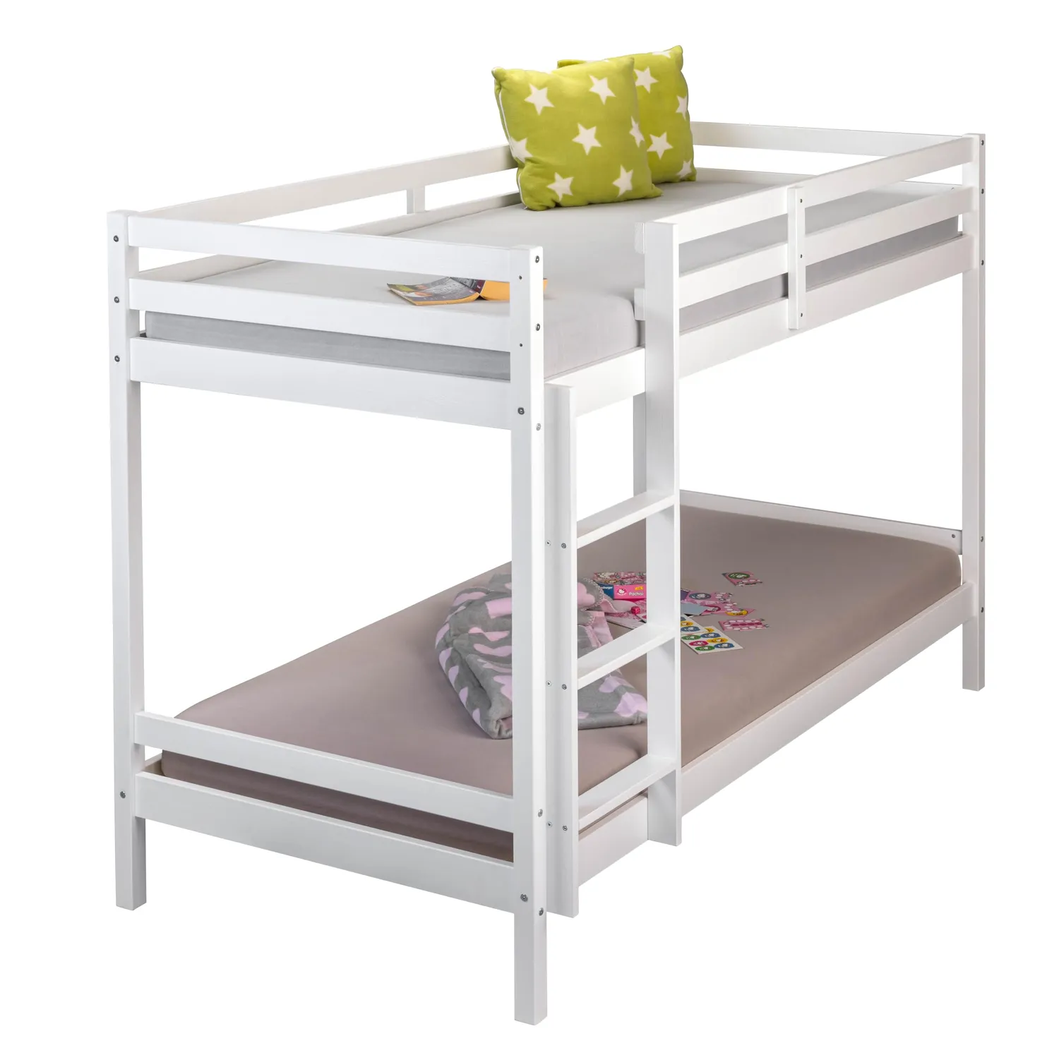 Inter Link Small Cloud Etagenbett Kiefer massiv weiß