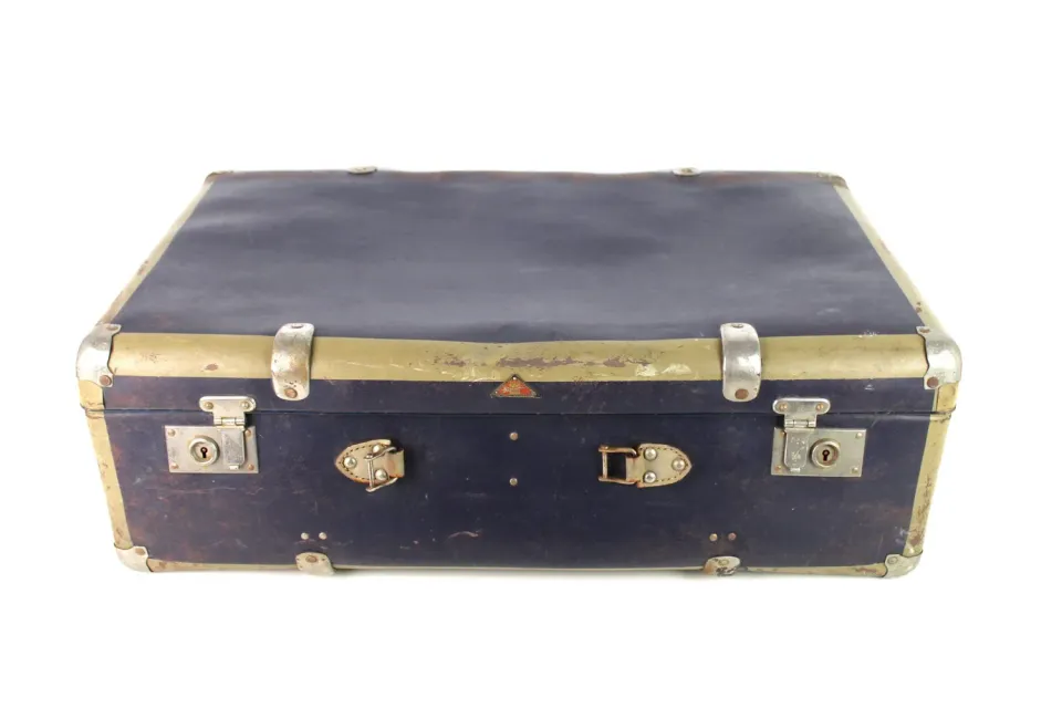 Mon Ami(e) Vintage Koffer blau Vintage-Koffer 70,5 cm Shabby-Charm
