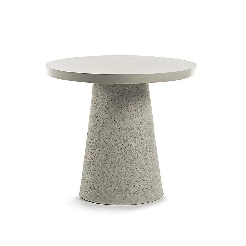 Kave Home Sari Esstisch Beton grau rund 90 cm