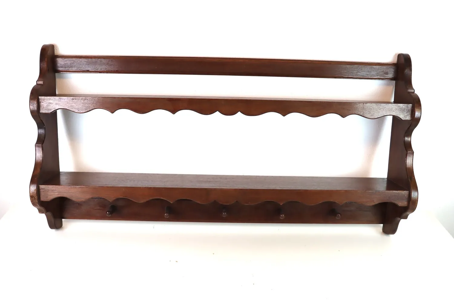 Mon Ami(e) Vintage Garderoben-Regal Eiche massiv 110 cm Landhaus