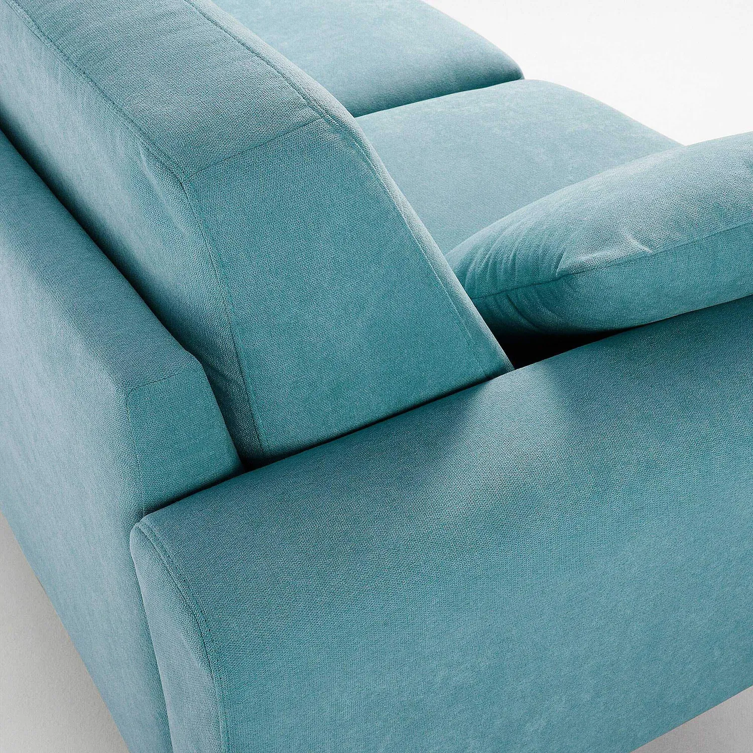 Kave Home Narnia 3-Sitzer-Sofa türkis mit Stoffbezug