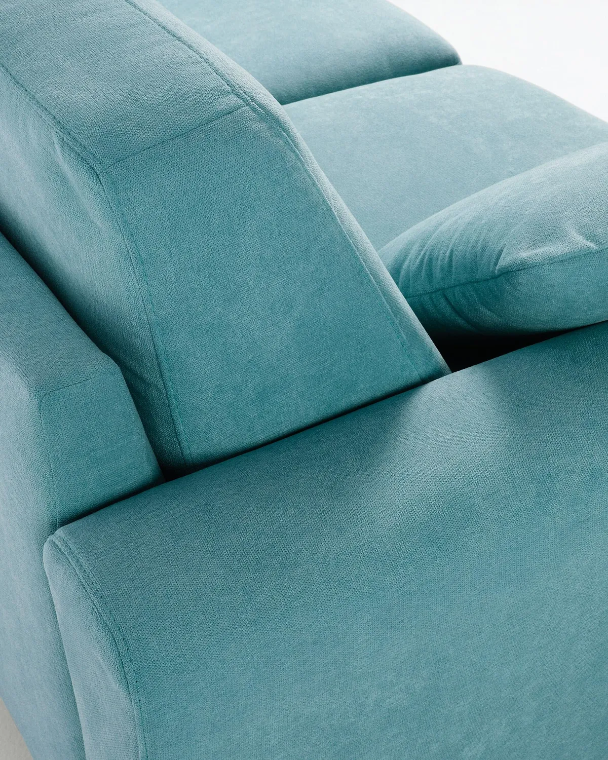 Kave Home Narnia 3-Sitzer-Sofa türkis mit Stoffbezug