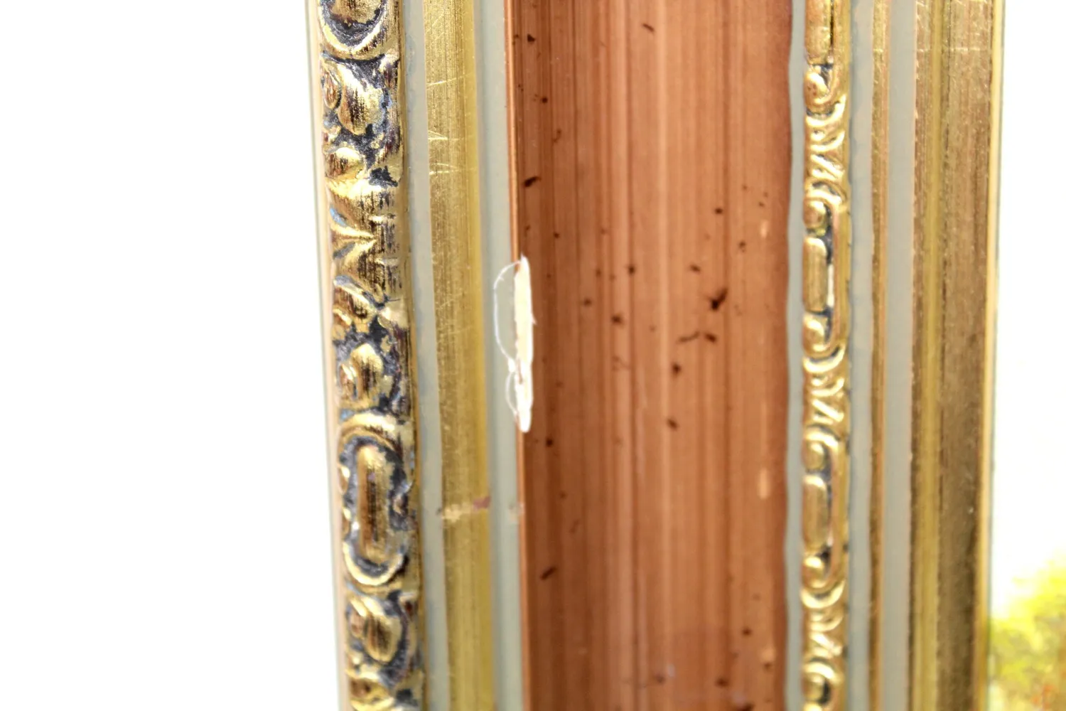 Mon Ami(e) Vintage Antikes Gemälde Leinwand Holzrahmen 55 x 45 cm