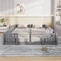In And OutdoorMatch Kinder-Bodenbett Holz Rausfallschutz