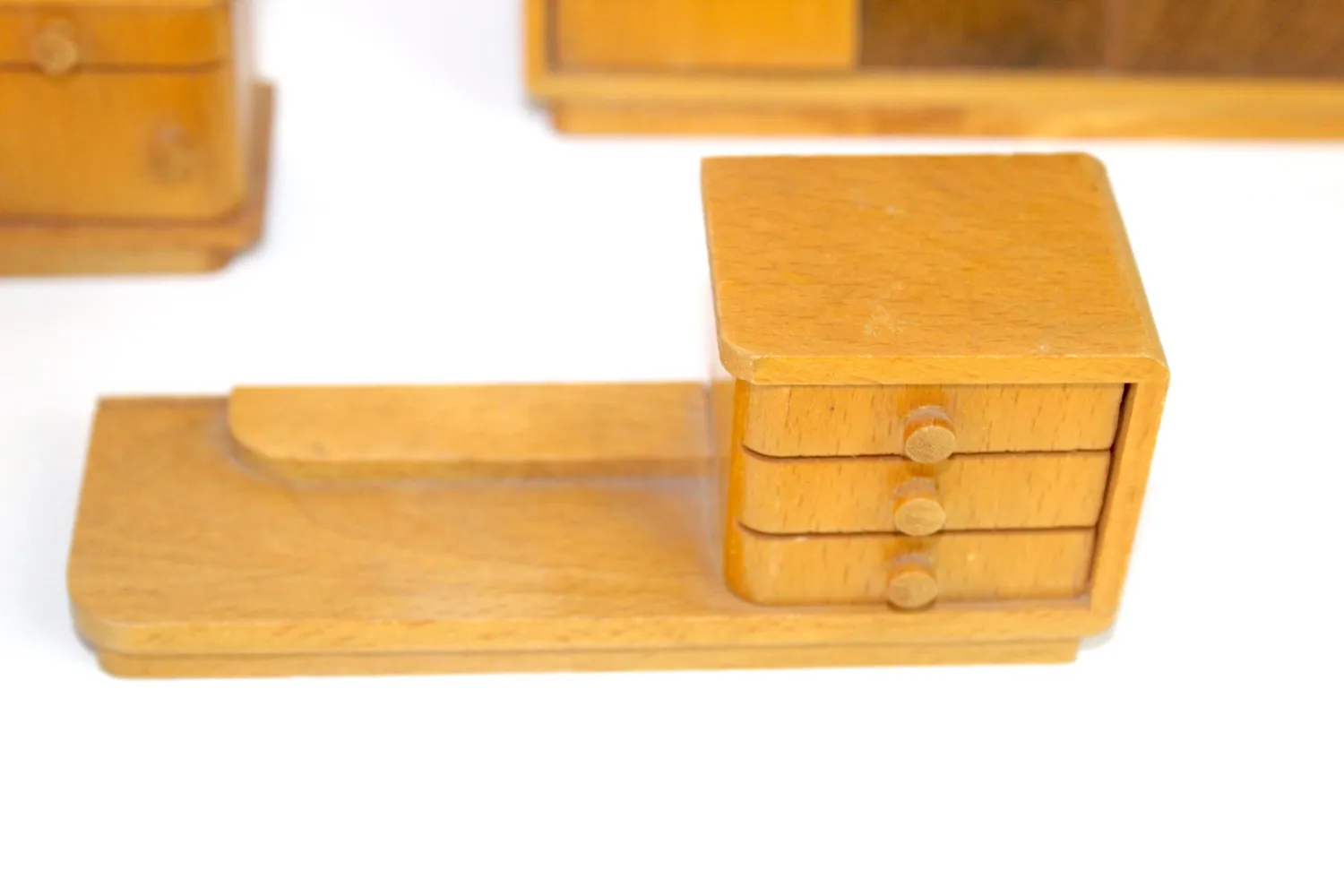 Mon Ami(e) Vintage Puppenschlafzimmer Holz 5-teilig