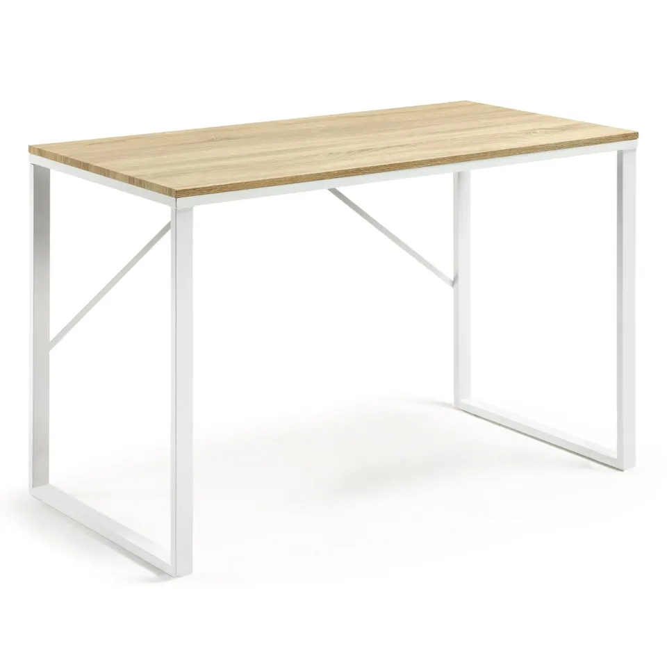 Kave Home Talbot Schreibtisch 120 x 60 cm Holz weiß