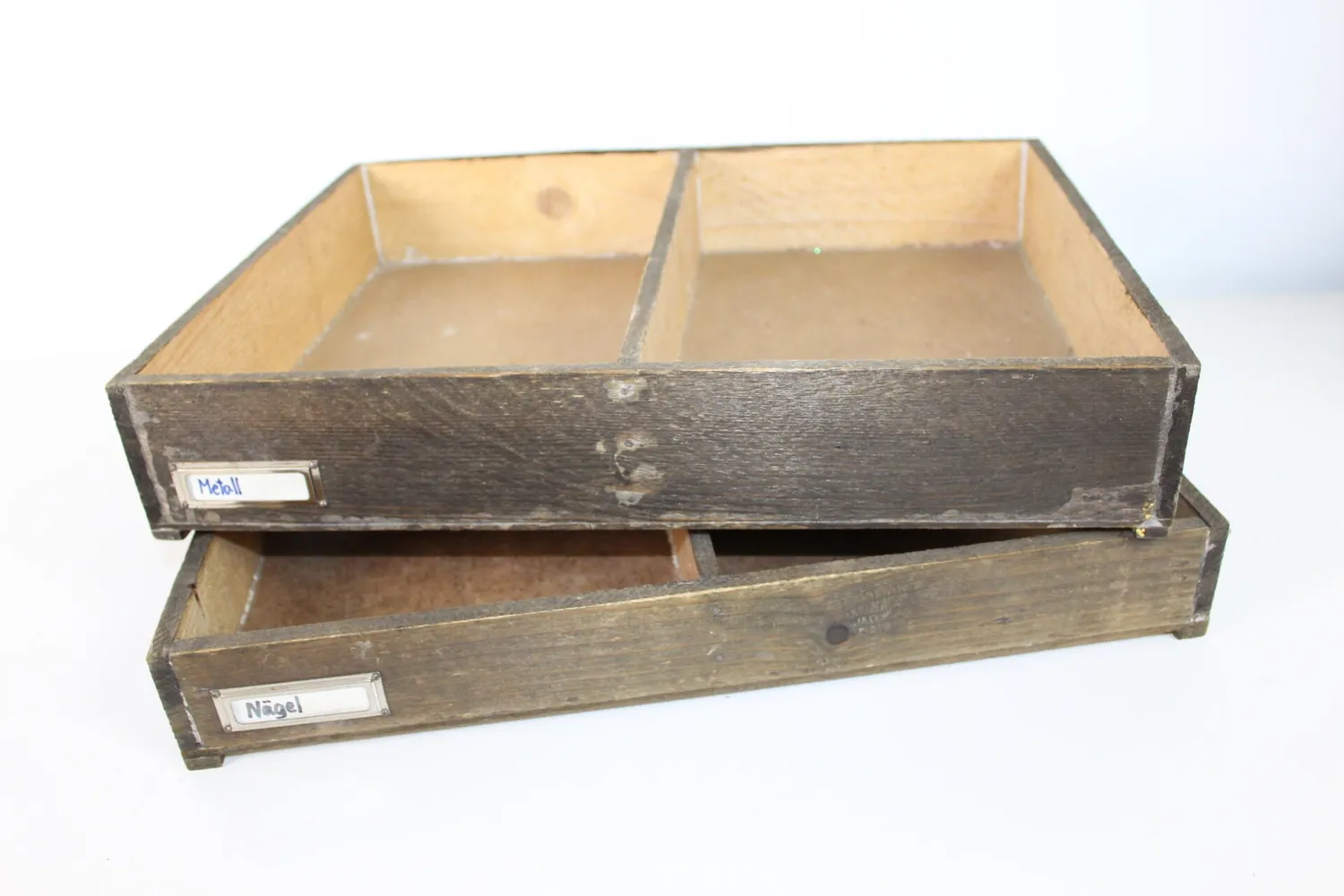 Mon Ami(e) Vintage Holzkiste Werkstatt Holz mit Einteilung