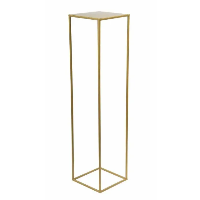 HOWHOMELY Blumentisch 100 cm Gold Metall schlicht