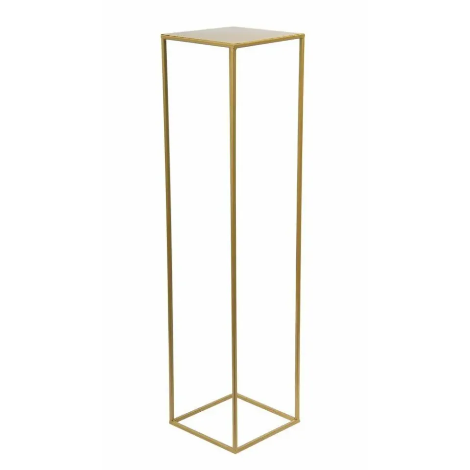 HOWHOMELY Blumentisch 100 cm Gold Metall schlicht