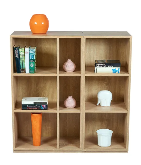 Kundler Home Der Bücherfreund Regal 100x100 Eiche offen