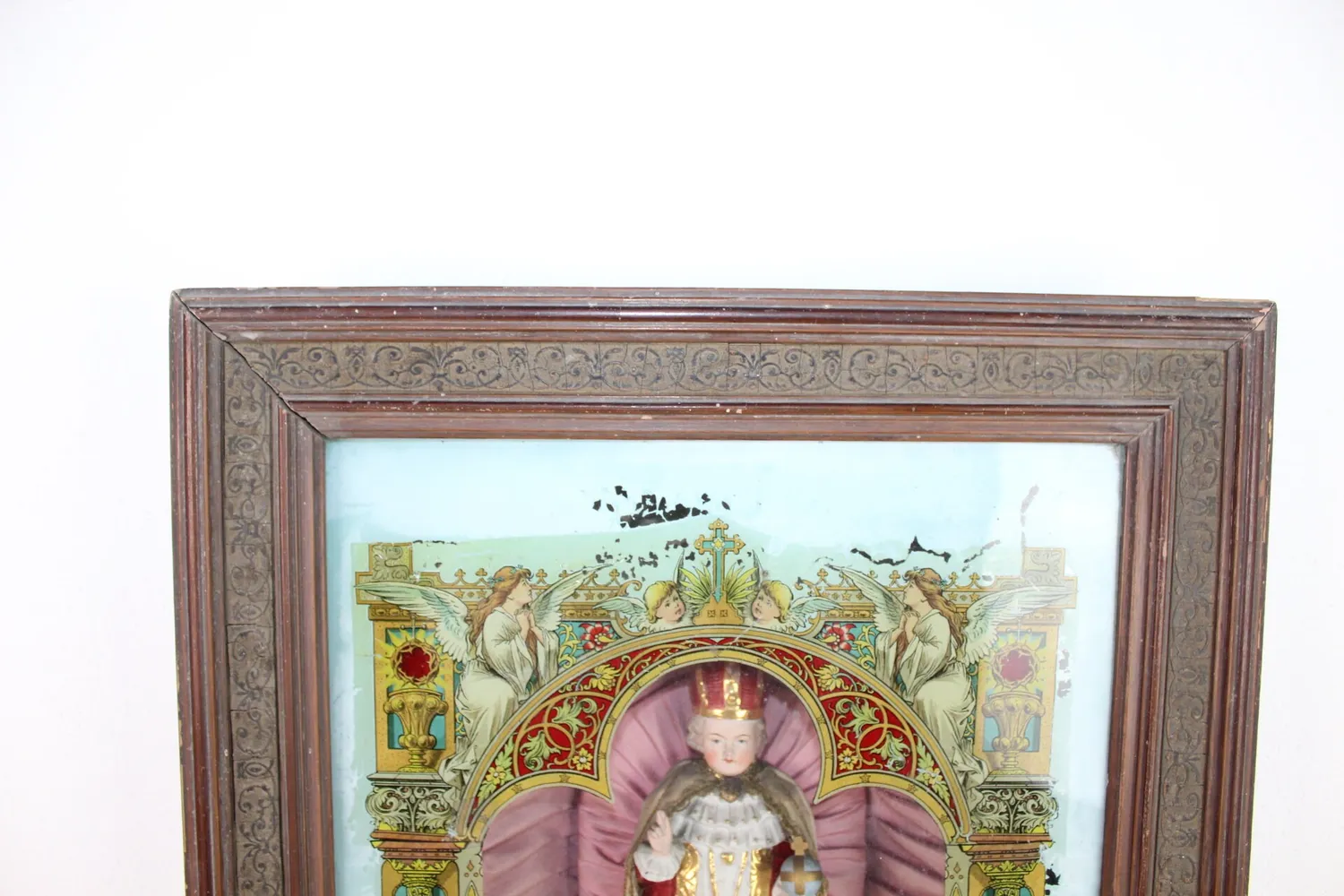 Mon Ami(e) Vintage Madonna Schaukasten Holzrahmen 65,2 cm