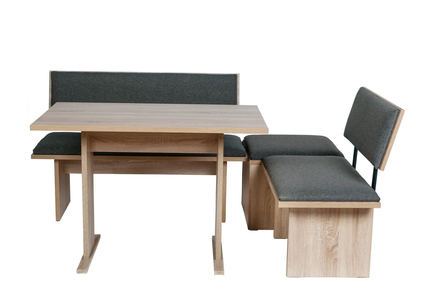 Kundler Home Die Stilvolle Trend Eckbank 4-teilig mit Tisch