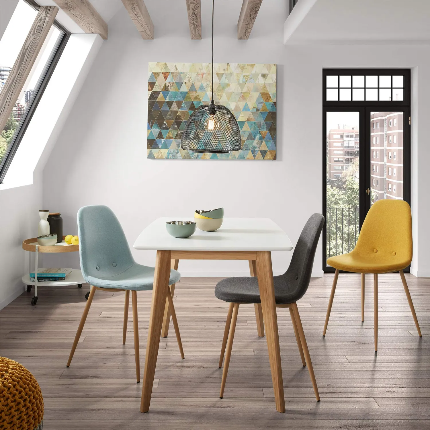 Kave Home Yaren Esszimmerstuhl Stoff