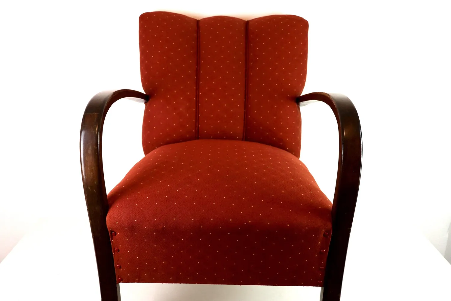 Mon Ami(e) Vintage Loungesessel rot mit Armlehnen
