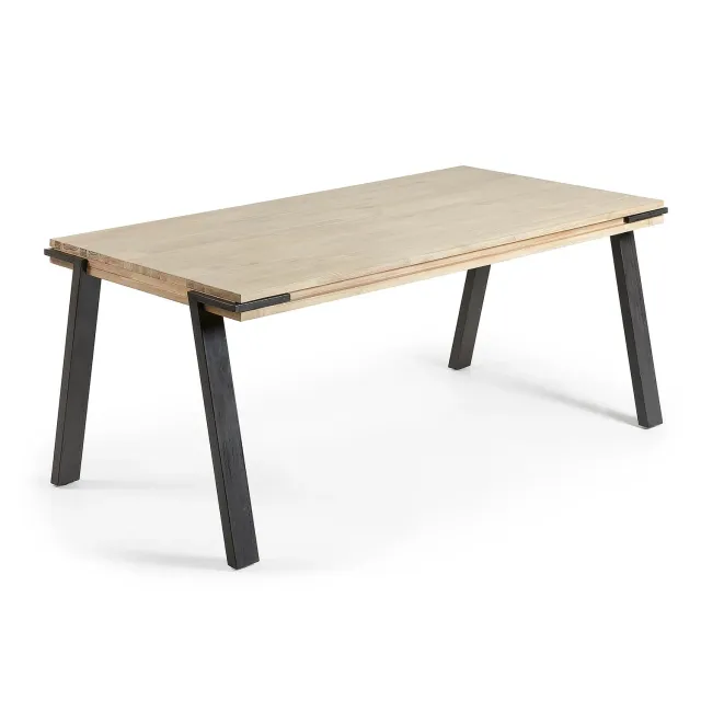 Kave Home Esstisch Akazienholz natur 160x90 cm antik