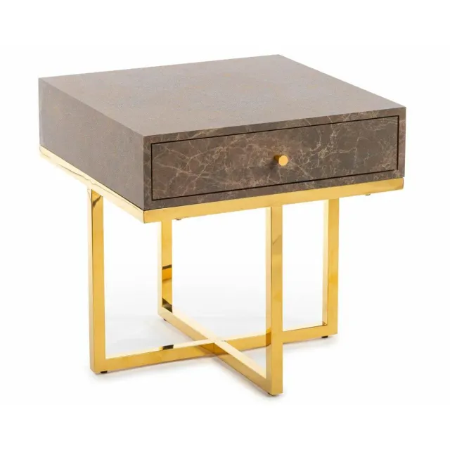HOWHOMELY Sanko Schrank mit Schublade Edelstahl