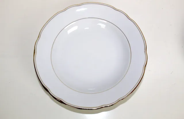 Mon Ami(e) Vintage Goldrand Suppenteller Porzellan 23 cm