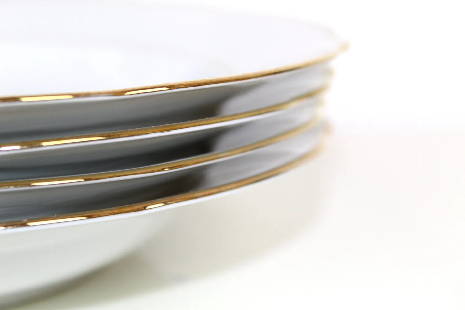 Mon Ami(e) Vintage Goldrand Suppenteller Porzellan 23 cm